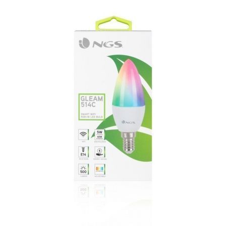 NGS Gleam 514C Bombilla Inteligente Multicolor E14 5W 500 lm